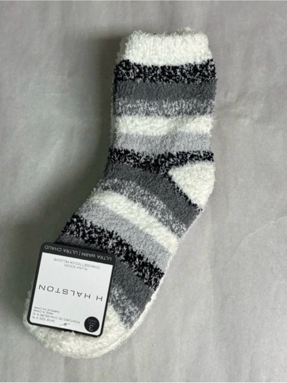 New Halston Socks Women’s 3 Pair Ultra Warm Cozy Plush Socks Casual Soft Classic